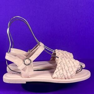 Steve Madden Girl's Pink Karina‎ Braided Strappy Sandals Shoe Size 5-NEW